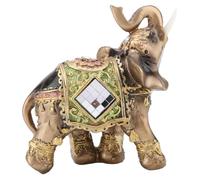 Chanceux Feng Shui vert éléphant Statue Sculpture richesse Figurine cadeau décoration de la maison (M)