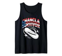 Chancla Survivor Funny Porto Rico Latinx Family Humour Débardeur