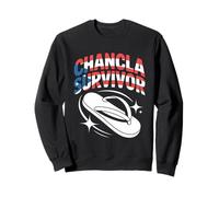 Chancla Survivor Funny Porto Rico Latinx Family Humour Sweatshirt
