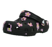 Chanclas Niña Modèle Chaussure Crocs Modèle Classic Flower Clog - Coleur Noir 27/28