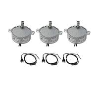 CHANCS 3 pièces Moteur électrique TYC-50 220V 2.5-3 TR/Min Moteur synchronisé à Engrenages avec 1.8 m de Longueur Lampe Cordon d'alimentation Interrupteur Prise Extension