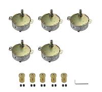 CHANCS 5PCS TYC-50 Moteur Synchrone Platine Moteur 60HZ 5-6RPM 220V Avec Moteur 7mm Platine Moteur Boîte De Vitesses Moteur Pour Platine Électrique Cheminée