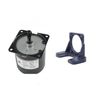 CHANCS 60KTYZ moteur à engrenages synchrone AC 220-240V 1.2r/min Couple CW/CCW 100Kgf.cm contrôle 14W avec 1PC moteurs à engrenages support de montage support de siège fixe
