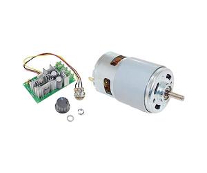CHANCS Brush Small DC Motor 12V/24V DC 775 Motor 6000RPM 12000RPM with PWM Set for Electrical Tools DIY
