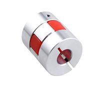 CHANCS D25 L30 Plum model motor shaft coupling flexible aluminium coupler inner diameter 6.35 mm to 10 mm for engraving drilling milling machine