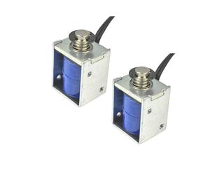 CHANCS DC 6-12V Micro Glissant Traction Électroaimant Mini Magnétique linéaire Électrovanne Corsa 3mm Cadre ouvert Électroaimant linéaire 2pcs