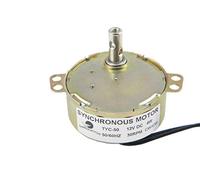 CHANCS DC Moteur de Plateau tournant, Synchrone Moteur à Engrenages TYC-50 12V DC 30-36RPM 4W Basse Vitesse Direction CW/CCW pour Fait à la Main, Projet d'école, modèle ou Moteur de Guidage