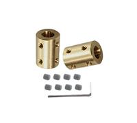 CHANCS Ensemble de couplage rigide de trou de 6 mm à 6 mm de l'axe du moteur Accessoires du moteur à vis pour pièces de bricolage 2PCS