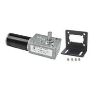 CHANCS Geared Reversible Motor 2RPM 8mm Shaft 12V DC Geared Motor with Bracket For Electric Fan Beauty Instrument