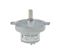 CHANCS Metal Outer Reduction Box DC 12V JS-50 50RPM Arbre en D CW/CCW Mini DC Gear Motor