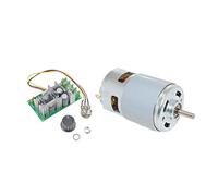 CHANCS Mini Moteur Electrique 775 DC 12V/24V 10000/20000RPM avec Régulateur de vitesse réversible PWM pour moteur DC