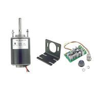 CHANCS Moteur à engrenage électrique à faible bruit et à couple élevé CH-3420 24V DC 7000RPM avec contrôleur de vitesse de moteur DC PWM 20A avec support