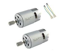 CHANCS Moteur à engrenage magnétique 550 12V DC 8000RPM Accessoires pour voiture télécommandée Kids RC Car 2PCS