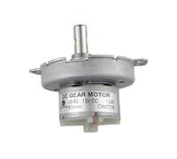CHANCS Moteur à engrenages DC sans balais JS-50 12V DC 30RPM CW/CCW Moteur électrique à engrenages à vitesse lente pour micromoteur à micro-ondes