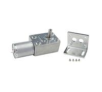 CHANCS Moteur à vis sans fin 370WG 12V DC 60RPM Autobloquant Réversible Haute Dureté Support L