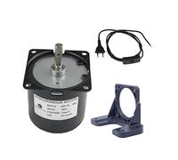 CHANCS Moteur de réduction synchrone réversible 220V 60KTYZ 20RPM Couple 10Kgf.cm Extension de la Prise de l'interrupteur Support Fixe