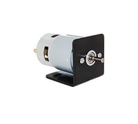 CHANCS Moteur électrique 775 DC 12V 10000RPM 24V 20000RPM avec support de montage de siège Brosse petit moteur DC