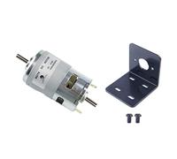 CHANCS Moteur électrique à double arbre 775 DC 12V/24V 10000RPM 20000RPM avec support de moteur fixe pour Mini scie à table
