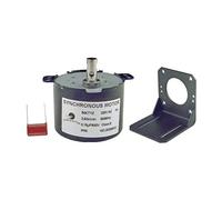 CHANCS Moteur électrique Mini Gearbox 50KTYZ 220V 2,5-3RPM Moteur de réduction synchrone avec support de moteur