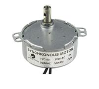 CHANCS Moteur électrique synchrone à engrenages TYC-50 AC 220V 5-6r/min CCW High Torque Small AC Motor pour four à micro-ondes électrique Fireplac