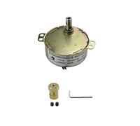 CHANCS Moteur synchrone TYC-50 220V 5-6RPM Moteur de plateau tournant avec connecteur d'accouplement flexible de 7 mm Moteur électrique Boîte de vitesses de plateau tournant pour four à micro-ondes