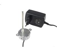CHANCS Moteur Synchrone TYC40 12V 5RPM à Arbre 74mm CC 5RPM avec Adaptateur Secteur - Entrée 100/240V CC 12V Kit Moteur électriquepour la Décoration de Noël