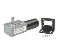 CHANCS Reversible Turbo Motor DC 12V Metal Gearmotor 16RPM with Bracket for Mechanical Equipment Advertising Equipment