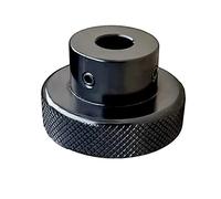 CHANCS Roue à main en alliage d'aluminium Boutons de réglage noirs 50mm OD 14mm Bore Mini volant à main mécanique pour table à glissière