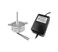 CHANCS TYC-40 12V AC 5RPM Arbre 46mm Moteur synchrone avec Alimentation en Courant - Entrée 220V Sortie CA 12V pour Décoration de Noël
