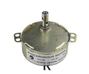 CHANCS TYC-50 Moteur synchrone 12V AC 0.8/1RPM CW/CCW Moteur à couple élevé 4W Petit moteur de ventilateur