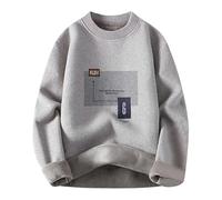 Chandail a Capuche Homme Roulé Marinière Norvégien Bordeaux Militaire Mouton Moulant Dos Basique Tête Agneau Eponge and Rembourré Y2k Graphique Année Japonaise Tres