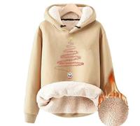 Chandail à capuche surdimensionné en polaire pelucheuse pour femme, sweat à capuche confortable et chaud avec fermeture éclair quart de cercle (B #2, M)