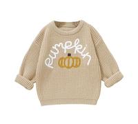 Chandail À Col Rond Pour Garcon, Pull Enfant Garcon, Basique Col Rond Tricot Manches Longues Chandail Grande Taille Confort Respirant Pullover Coupe Ample Hiver Chaud Mode Et Loisirs Hauts Pour Enfant