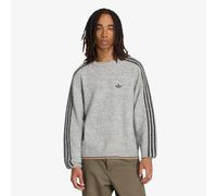 Chandail adidas 3-Stripes Fluffy Knit Crew Sweatshirt Medium Grey Heather XXL