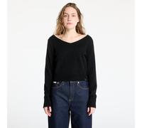 Chandail Calvin Klein Jeans Fluffy Yarn V-Neck Sweater Black S