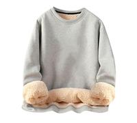 Chandail chaud et mignon pour femme avec doublure en polaire pour temps froid, tenues thermiques solides, tendance, lourds, isolés, esthétiques, Backwoods Anime Y2K, entraînement fin pour femme, hiver