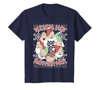 Chandail de Noël Disney Blanche-Neige All Dwarfs Ugly T-Shirt, Enfant, Bleu Marine, 2 ans