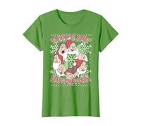Chandail de Noël Disney Blanche-Neige All Dwarfs Ugly T-Shirt, Femme, Herbe, L