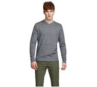 Jack & Jones Basic Knit V-neck Twisted With Jet Stream Sweater Bleu 2XL Homme
