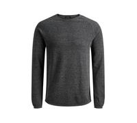 JACK & JONES Jjehill Knit Crew Neck Noos Pull, Gris (Dark Grey Melange Dark Grey Melange), X-Large Homme