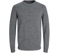 Chandail - Jack & Jones - Essential Basic Knitted - Gris - Col Classique - 100% Coton XXL