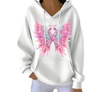 Chandail long ample pour femme Kind Mind Wear Tee-shirt In We Wear Sweat-shirt à capuche pour femme, blanc, S