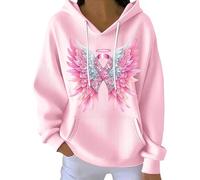 Chandail long ample pour femme Kind Mind Wear Tee-shirt In We Wear Sweat-shirt à capuche pour femme, rose, XXL