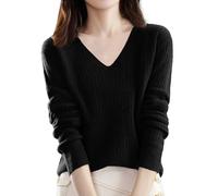 Chandails de Noël imprimés laids pour femmes, chandail pour femmes portant un noyau de laine filée tricotée un bas pour cadeaux de Noël en plein air, Noir , XXL