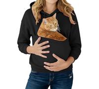 Chandails en Molleton avec Poches pour Chiens, Sweatshirts Amusants avec Poche Kangourou Grande Taille pour Chat et Chiot - Pull de Porte-bébé Mignon à Manches Longues - Vêtements Fantaisie