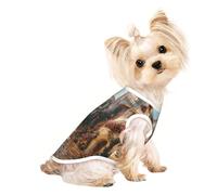 Chandails personnalisés pour chiens de petite et moyenne taille - Designs uniques, polaire polyester douce, parfaits pour la récupération chirurgicale et le port quotidien Fantasy Town M