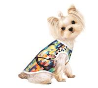 Chandails personnalisés pour chiens de petite et moyenne taille - Designs uniques, polaire polyester douce, parfaits pour la récupération chirurgicale et le port quotidien coloré Little Bird M