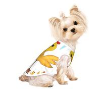 Chandails personnalisés pour chiens de petite et moyenne taille - Designs uniques, polaire polyester douce, parfaits pour la récupération chirurgicale et le port quotidien - Famille de poule S