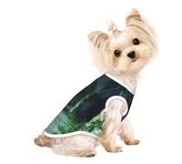 Chandails personnalisés pour chiens de petite et moyenne taille - Designs uniques, polaire polyester douce, parfaits pour la récupération chirurgicale et le port quotidien, voûte incurvée verte M