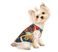 Chandails personnalisés pour chiens de petite et moyenne taille - Designs uniques, polaire polyester douce, parfaits pour la récupération chirurgicale et le port quotidien - Décoration dorée M
